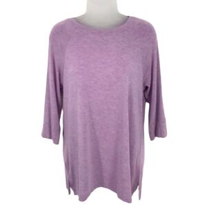 Honeydew 3/4 Sleeve Purple Top Size S
